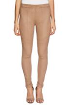 Women's 1.state Seamed Faux Suede Leggings, Size - Beige