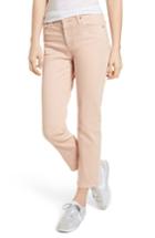 Women's Ag The Isabelle High Waist Crop Straight Leg Jeans - Pink