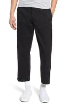 Men's Obey Straggler Relaxed Fit Flood Pants - Black
