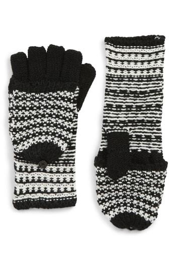 Women's Rebecca Minkoff Pop Top Mittens, Size - Black