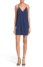 Women's Alice + Olivia Fierra Stretch Silk Slipdress - Blue