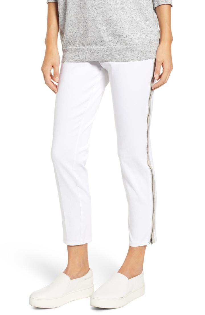 Women's Zeza B By Hue Western Denim Flare Skimmer Leggings - White