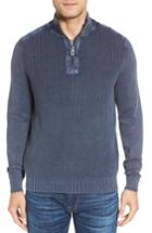 Men's Tommy Bahama 'coastal Shores' Quarter Zip Sweater - Blue