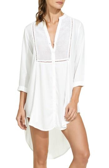 Women's Vix Swimwear Solid Chemise Cover-up - White
