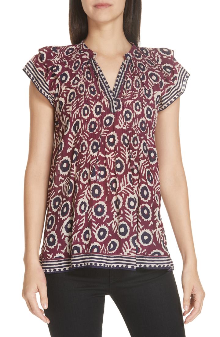 Women's Sea Emi Ruffle Top - Purple