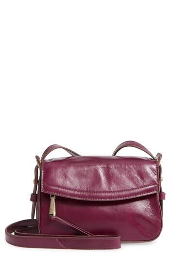 Hobo Singer Leather Crossbody Bag - Purple