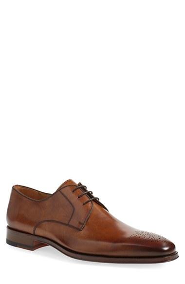 Men's Magnanni 'gerardo' Medallion Toe Derby M - Brown