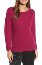 Women's Eileen Fisher Ribbed Cashmere Sweater - Red