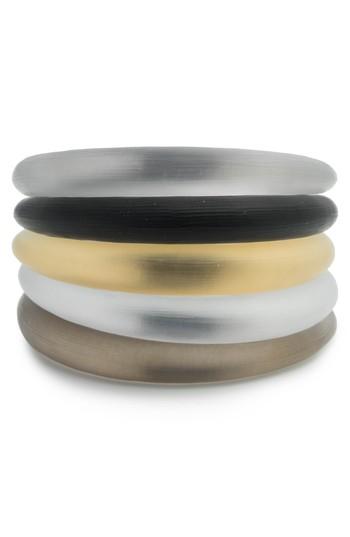 Women's Alexis Bittar Lucite Set Of 5 Tapered Bangles