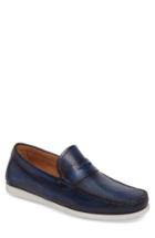 Men's Magnanni Laguna Penny Loafer .5 M - Blue