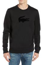 Men's Lacoste Felt Croc Fleece Sweatshirt (s) - Black