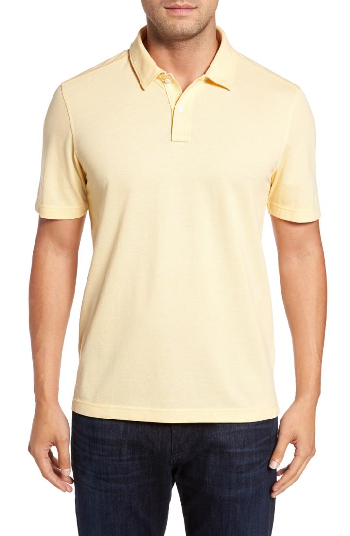 Men's Nordstrom Men's Shop Fit Polo, Size X-large - Yellow