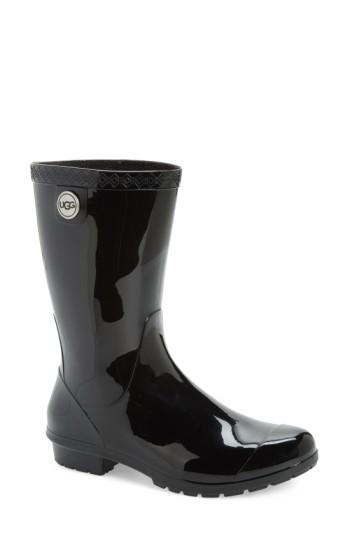 Women's Ugg 'sienna' Rain Boot M - Black