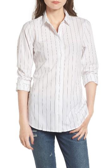 Women's Madewell Stripe Tie Tunic Shirt
