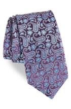 Men's Boss Paisley Silk Tie, Size - Purple