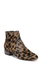 Women's Sam Edelman Lorin Genuine Calf Hair Studded Bootie M - Brown