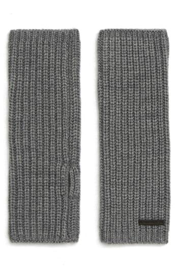 Women's Allsaints Half-cardigan Stitch Arm Warmers, Size - Grey
