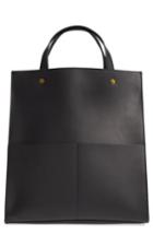 Madewell The Passenger Convertible Leather Tote - Black