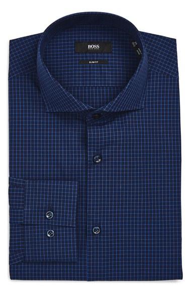 Men's Boss Jason Slim Fit Check Dress Shirt