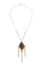 Women's Nakamol Design Stone & Chain Pendant Necklace