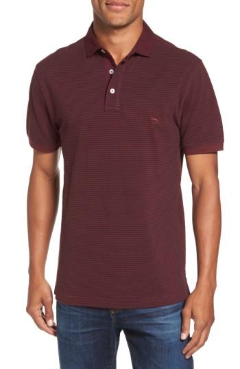 Men's Rodd & Gunn Lendenfield Sports Fit Stripe Pique Polo, Size - Red