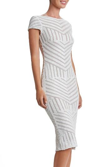 Women's Dress The Population Katerina Body-con Dress - White