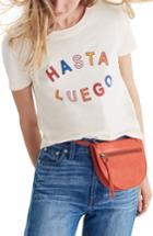 Women's Madewell Hasta Luego Graphic Tee, Size - Ivory