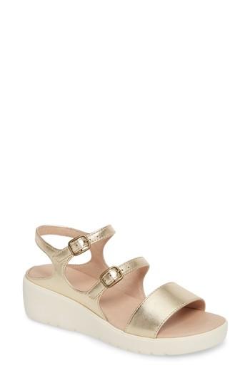 Women's Johnston & Murphy Clara Sandal M - Metallic
