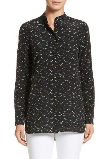 Women's Lafayette 148 New York Brayden Print Silk Blouse