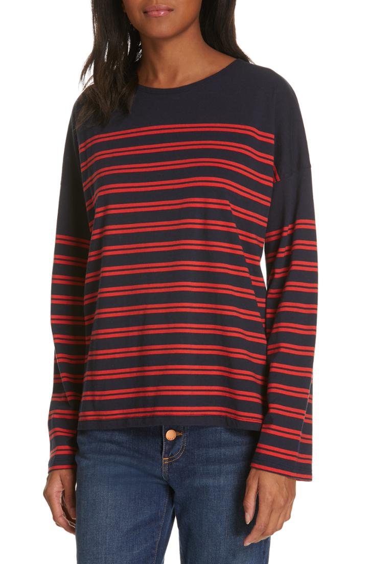 Women's La Ligne Double Stripe Tee - Blue