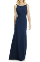 Women's After Six Bateau Neck Crepe Gown