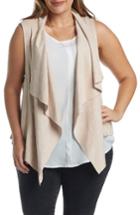 Women's Tart Paz Faux Suede Drape Front Vest