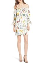 Women's Bailey 44 Botanical Off The Shoulder Shift Dress - White