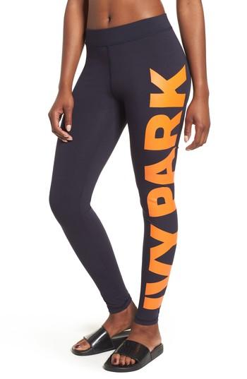 Women's Ivy Park Oversize Logo Leggings, Size - Black