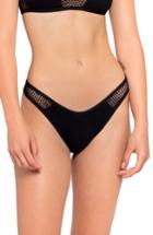 Women's L Space Stevie High Cut Bikini Bottoms - Black