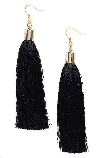 Women's Love's Affect Silk Tassel Earrings