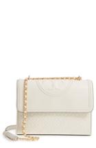 Tory Burch Fleming Leather Convertible Shoulder Bag - Ivory