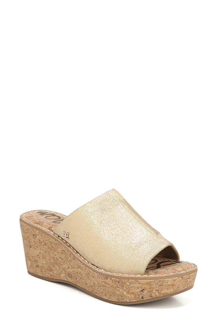 Women's Sam Edelman Ranger Platform Sandal M - Metallic