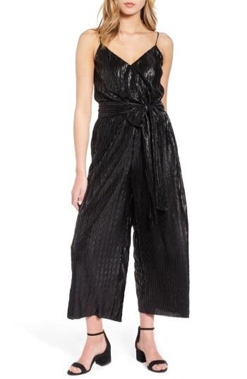 Women's Love, Fire Tie Waist Plisse Jumpsuit