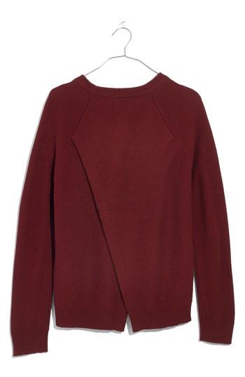 Women's Madewell Province Cross Back Knit Pullover, Size - Red