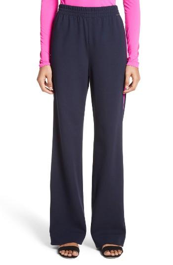 Women's St. John Collection Wide Leg Ponte Track Pants