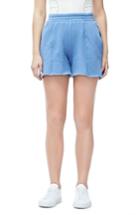 Women's Good American Wide Leg Sweat Shorts - Blue