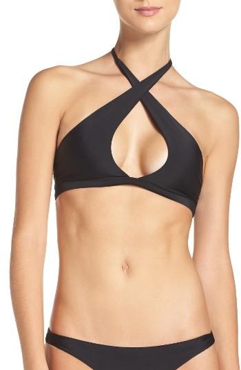 Women's Mikoh Tahaa Bikini Top - Black