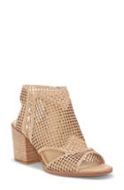 Women's Vince Camuto Kampbell Open Toe Mesh Bootie M - Beige