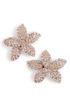 Women's Cristabelle Small Flower Crystal Post Earrings