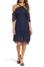 Women's Adelyn Rae Tracy Cold Shoulder Lace Dress - Blue