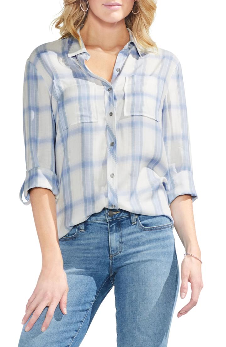Women's Wit & Wisdom Embroidered Button Down Shirt
