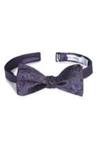 Men's Calibrate Dot Silk Bow Tie, Size - Purple