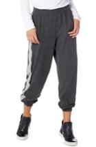 Women's Michael Stars Madison Varsity Stripe Sweatpants - Grey