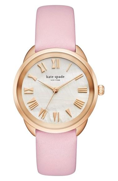 Women's Kate Spade New York Crosstown Leather Strap Watch, 34mm